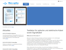Tablet Screenshot of fibreopticsct.com